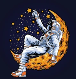 Astronaut on the moon